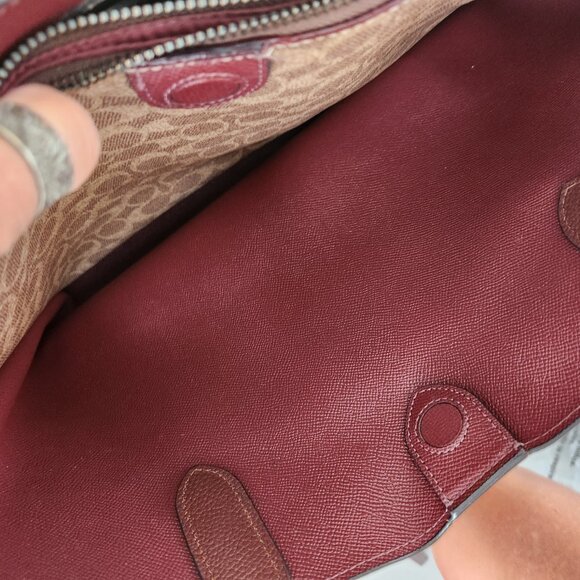 Coach Willow Colorblock Saddle Leather Shoulder Bag - Picture 10 of 11